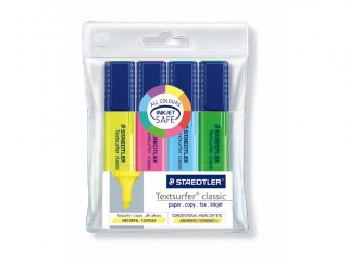Zakreślacz Textsurfer classic, 4 kol. (1, 23, 3, 5) w etui, Staedtler