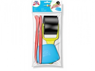 Zestaw narzędzi FIMO Kids WorkxPlay, wałeczek, szpatułki, nożyk, Staedtler