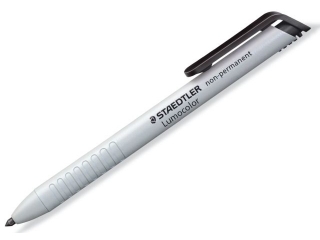 Kredka automatyczna na gadkie powierzchnie, zmywalna, czarny, Staedtler [opakowanie=5szt]