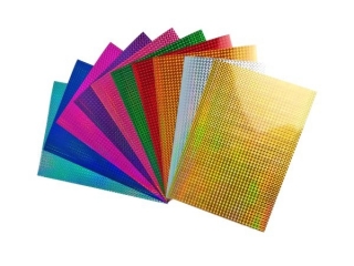 ZESTAW KREATYWNY - PAPIER HOLOGRAMOWY 10ark. ZESTAWY KREATYWNE