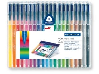 Flamastry triplus, 20 kol. w etui, Staedtler