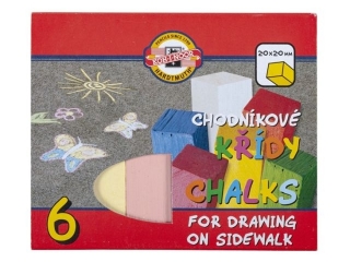 KIN KREDA 112510 CHODNIKOWA ZESTAW 6 KOLORÓW