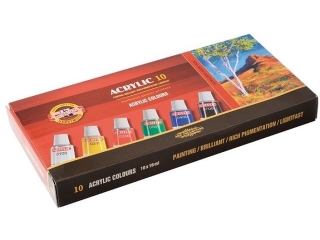 KIN FARBY ACRYLOWE 162703 KPL. 10 KOL.X 16ML