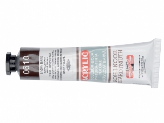 KIN FARBA ACRYLOWA 162722 DARK BROWN 0610 40 ML. [opakowanie=5szt]