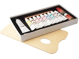KIN FARBY OLEJNE 161601 MANES- 9 KOL.16 ML+1 KOL.40 ML