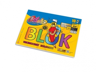 Blok techniczny A4 160g 12k KOLOR PAS-7344 ZOTA i SREBRNA kartka [opakowanie=10szt]