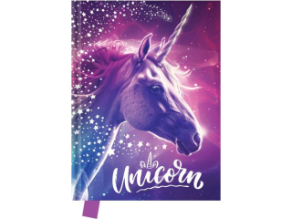 Pamiętnik Unicorn, 14 x 18cm, 80 kartek