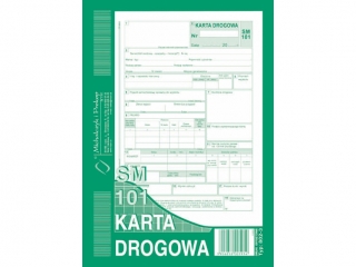 Druk -KD Karta Drogowa-sam.osobowy A5 (SM/101)