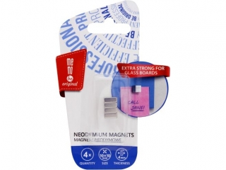 MAGNESY DO TABLIC SZKLANYCH MEMOBE, 4SZT. NEODYMOWE, 1X1X0, 4 CM, BLISTER