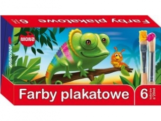 farba plakatowa 6 kolorów