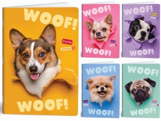 Zeszyt A5 Woof, 32 k, kratka, Mar Mar