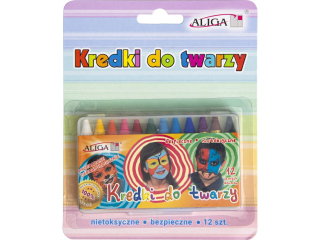 Kredki FC-12/B do malowania twarzy 12kol. - blister