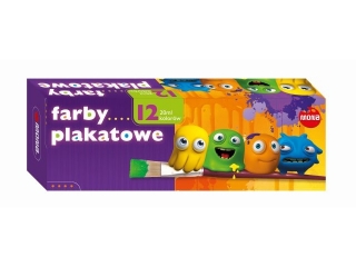farba plakatowa ekonomiczna 20 ml 12 kolorów dostawa z opóźnieniem, obecnie brak w magaz majewski
