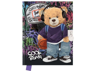 Pamitnik z kdk Cool Bear, 14 x 18cm, 80 kartek