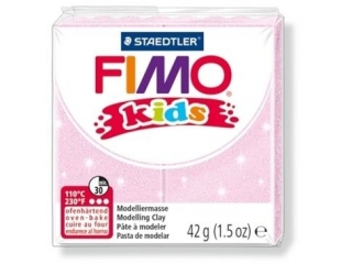 Kostka FIMO Kids, 42g, jasnoróżowy perłowy, masa termoutwardzalna, Staedtler