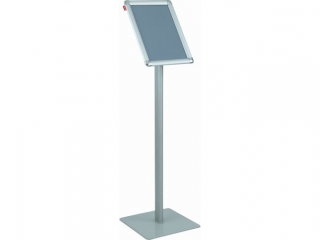 STOJAK NA ULOTKI MEMOBE, METALOWY, Z RAMKĄ ALUMINIOWĄ, (A3) 42X29, 7 CM, H 131 CM