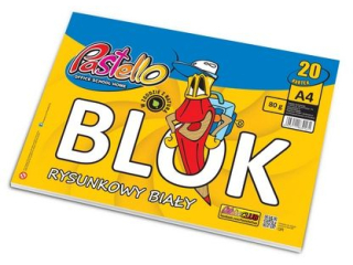 Blok rysunkowy A4 80g 20k PAS-9161 [opakowanie=10szt]