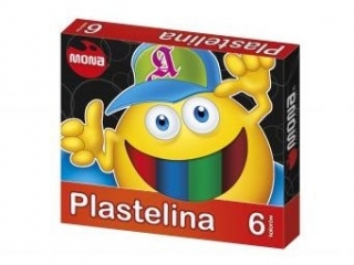 Plastelina 6 kolorw 15 g [opakowanie=10szt]