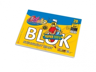 Blok rysunkowy A4 100g 20k PAS-7320 [opakowanie=10szt]
