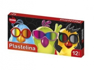 Plastelina 12 kolorw 15 g [opakowanie=10szt]