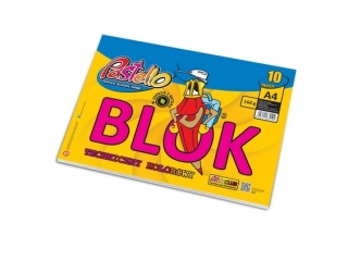 Blok techniczny A4 160g 10k KOLOR PAS-9192 barwiony w masie [opakowanie=10szt]