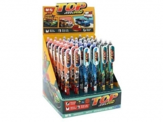 Dugopis wymazywalny Top Speed, automatyczny, 0.5mm, 36szt w displayu, niebieski, MG
