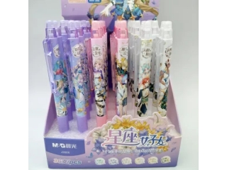 Długopis usuwalny automatyczny, 0, 5mm, niebieski, Korean Flower Manga, 36 szt w displayu, MG