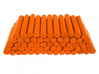 Plastelina w laseczkach luzem pomarańczowa 1 kg