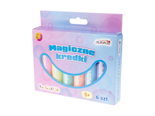 Magiczne kredki MK-7116 6szt. pastelowych kolorów