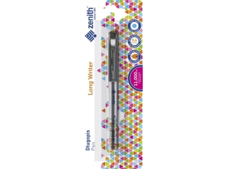 Dugopis ze skuwk 0, 6 mm ZENITH LONG WRITER - 1 szt. blister [opakowanie=12szt]