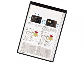 MAGNETYCZNY PANEL PREZENTACYJNY TARIFOLD A4 5 SZT. CZARNY