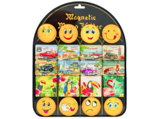 Magnesy MG-6647-MIX 1, 20szt./1 blacha : samochody, ptaki, buki PROM