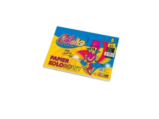 Papier kolorowy A5 8 kartek BYSZCZCY PAS-7139 [opakowanie=10szt]