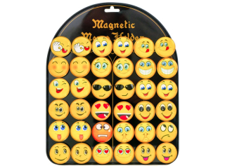 Magnesy MG-6661-MIX 3, 36szt./1 blacha : buki PROM