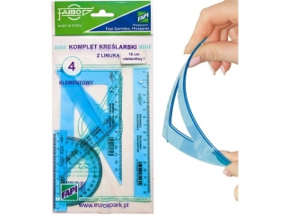 Komplet kreśl.FAPI 16cm 4-el. *UNBREACKLE (10proc)