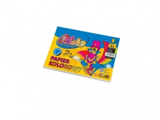 Papier kolorowy A5 samoprzylepny 8 kartek BYSZCZCY PAS-7153 [opakowanie=10szt]