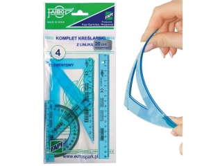 Komplet kreśl.FAPI 20cm 4-el. *UNBREACKLE (10proc)