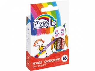 Kredki Fiorello świecowe 16 kol. (sz)(p)