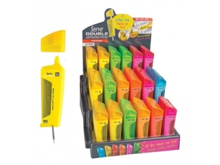 DOUBLE FLUO grafity 80szt.+zakreślx120 Disp GRATIS (0proc)