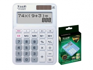 Kalkulator dwuliniowy TOOR TR-310DB-W 10-pozycyjny (sz)(p)