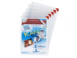 KIESZEŃ SAMOPRZYLEPNA TARIFOLD A4 KANG E ASY CLIC 5 SZT. Z KLIPEM MAGNET. MIX KOL.