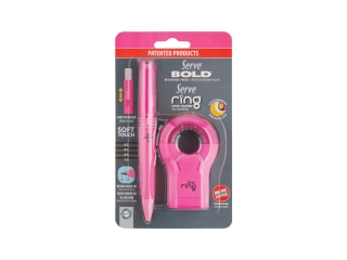 RING+ Bold 0, 7mm /2szt. blister/ pink (0proc)
