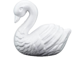 Styropianowy łabądź rozmiar: 13cm