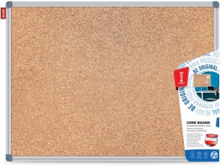 TABLICA KORKOWA MEMOBE, RAMA ALUMINIOWA CLASSIC, 200X120 CM