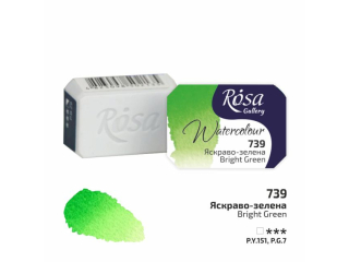 ROSA GALLERY FARBA AKWARELOWA BRIGHT GREEN 739 2, 5 ML