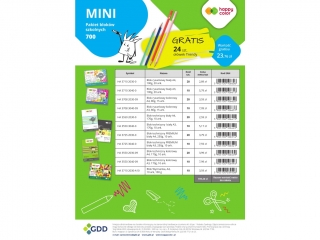 Pakiet MINI - blokw szkolnych o wartoci 710 z gratis: 24 szt owek TRENDY o wartoci 24 z
