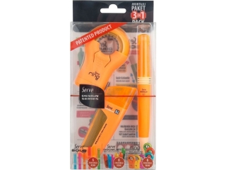 DOUBLE combo+ Bold 0, 7mm +Ring /3szt. gift/ orange (0proc)