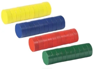 Magnesy kolorowe Fandy 15 mm, 40 szt. 171710 (sz)