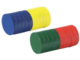 Magnesy kolorowe Fandy 25 mm, 20 szt. 171712 (sz)