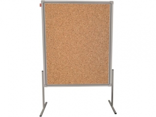 TABLICA MODERACYJNA MEMOBE DWUSTRONNIE KORKOWA, RAMA ALUMINIOWA PRESTIGE, 120X150 CM